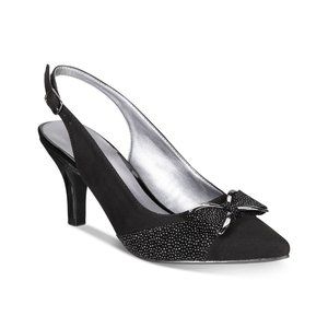 Karen Scott Women's Gladiss Slingback Pumps Black B4HP